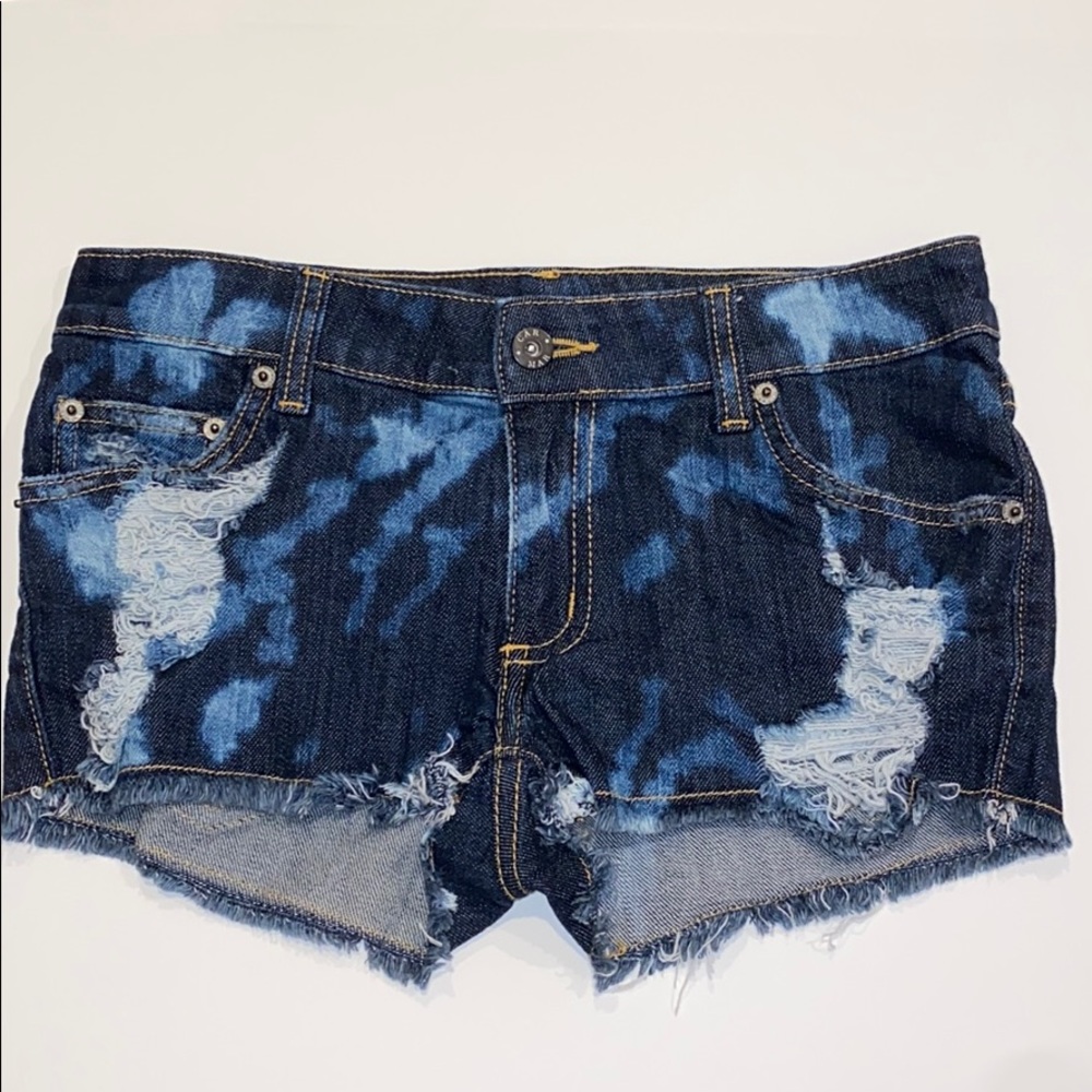 Carmar Denim Shorts Low Rise Tie Dye